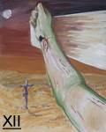 XII. Station: Jesus stirbt am Kreuz