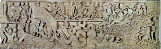 Jona-Sarkophag, rm.,3.Jhdt, Vatikanische Museen, Rom