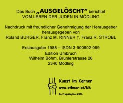 CD Cover "Ausgelscht"  Hommage a Franz M. Rinner - Kunst im Karner - St. Othmar