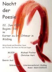 "Nacht der Poesie" @ Literaturwerkstatt Mödling