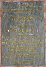 Inschrift in der Schöffel-Kapelle