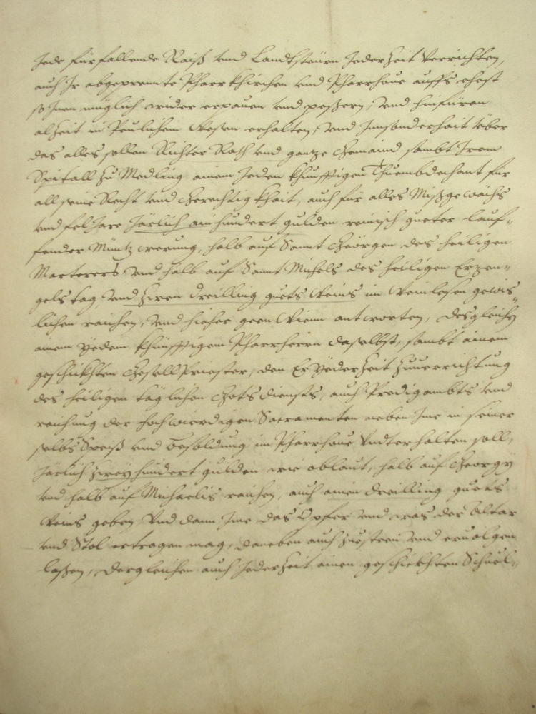 Kaiserlicher Gabebrief fr den Markt Mdling, 12. Nov. 1556