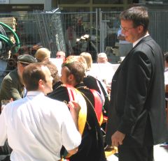 Peter beim Pfarrfest nach Fronleichnam, 2003