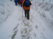 Schnee vor dem Krumbachsattel - Pfarrwallfahrt nach Mariazell  Pfarre St. Othmar in Mdling